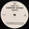 Chantay Savage : I Will Survive (12", Promo)