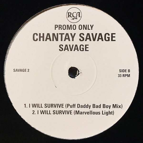 Chantay Savage : I Will Survive (12", Promo)