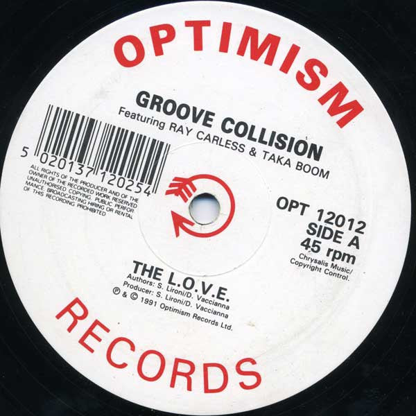 Groove Collision (2) Featuring Ray Carless & Taka Boom : The L.O.V.E. (12")