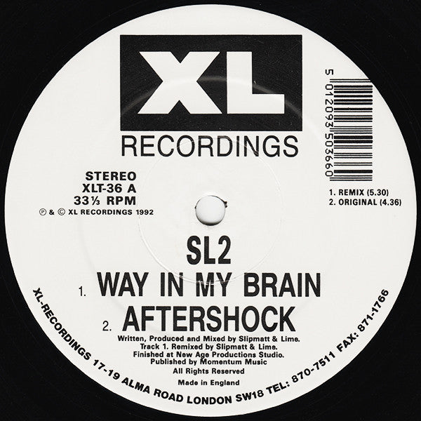 SL2 : Way In My Brain (Remix) (12")
