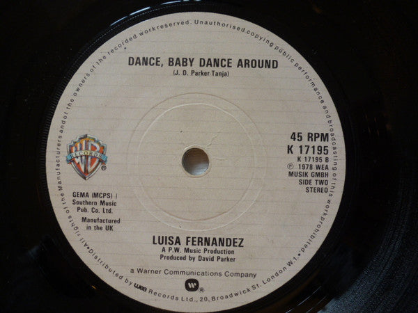 Luisa Fernandez : Give Love A Second Chance (7", Single, Sol)