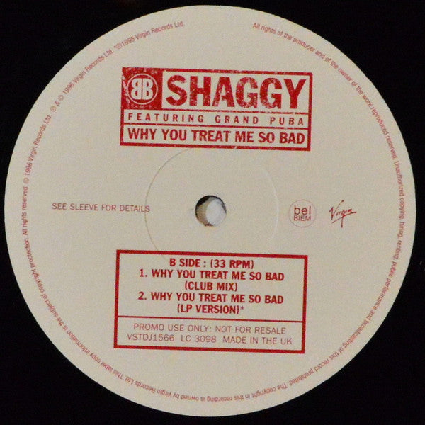 Shaggy : Why You Treat Me So Bad (12", Promo)
