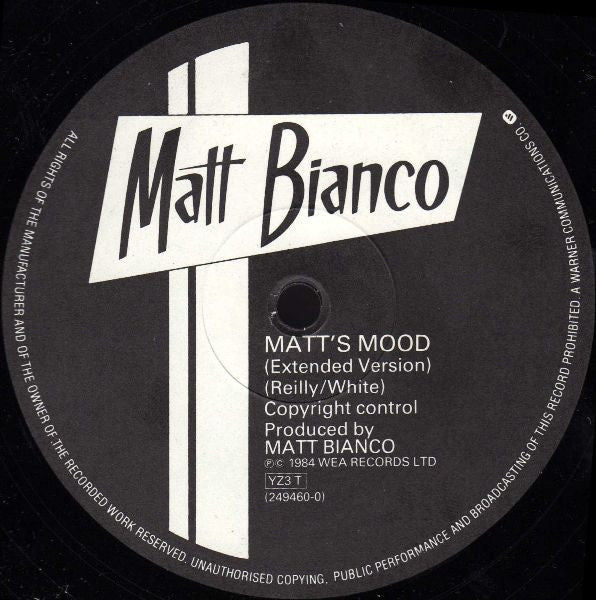Matt Bianco : Sneaking Out The Back Door (12")