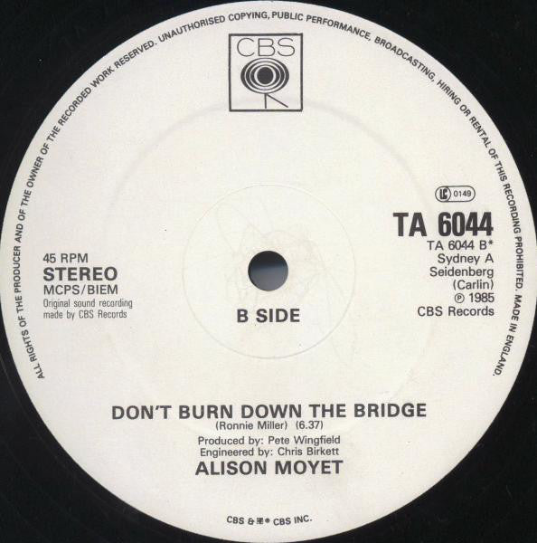 Alison Moyet : That Ole Devil Called Love (12", Single, CBS)