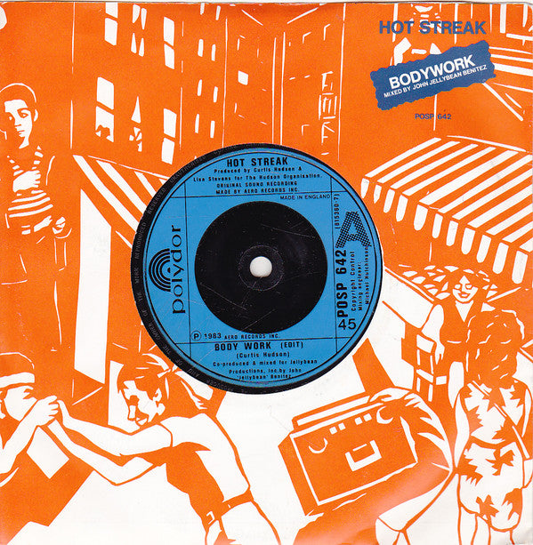 Hot Streak : Body Work (7", Single, Blu)