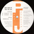 Paul Johnson (2) : Don't Make Me Wait Too Long (12", Promo)