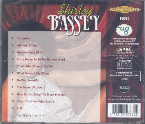 Shirley Bassey : Shirley Bassey (CD, Comp)