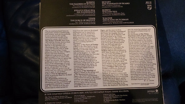 Gioacchino Rossini, Johann Strauss Jr., Giuseppe Verdi, Wolfgang Amadeus Mozart, Richard Wagner : Favourite Opera Overtures (LP, Comp)