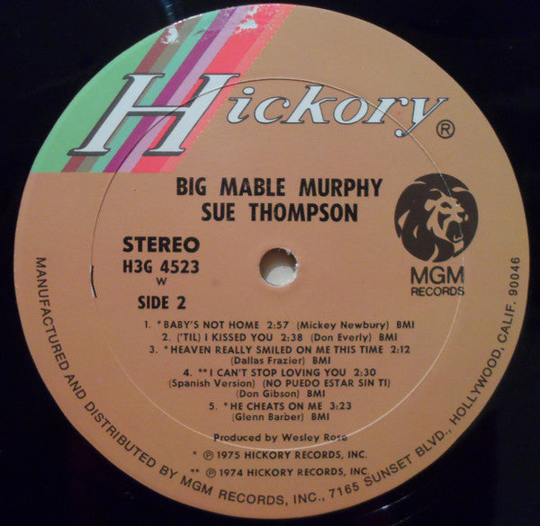 Sue Thompson : Big Mable Murphy (LP, Wad)