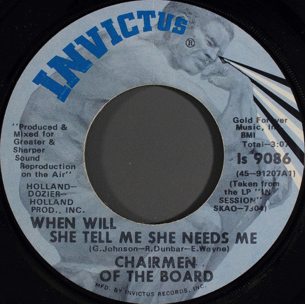 Chairmen Of The Board : Chairman Of The Board (7", Single, Win)