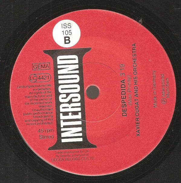 Xavier Cugat And His Orchestra : La Bamba / Despedida (7", Single)