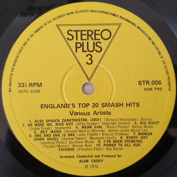 Unknown Artist : England's Top 20 Smash Hits (LP)