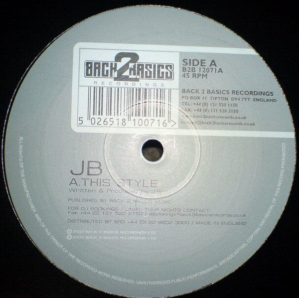 JB : This Style / Smurf (12")