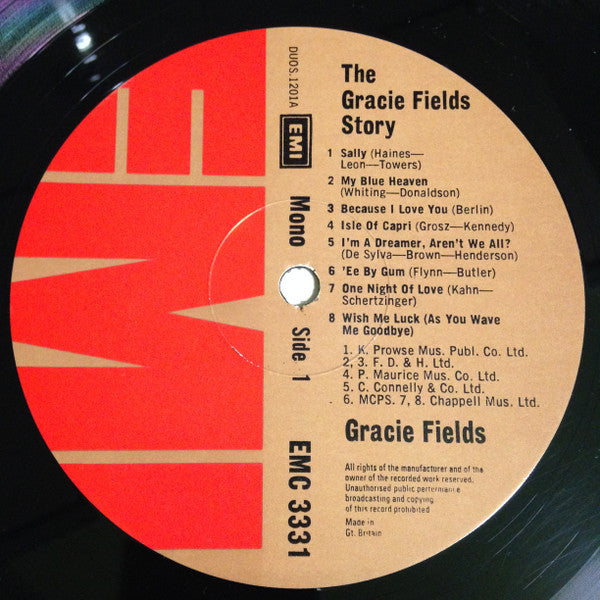 Gracie Fields : The Gracie Fields Story (2xLP, Comp, Mono, Ltd, RE, RP)