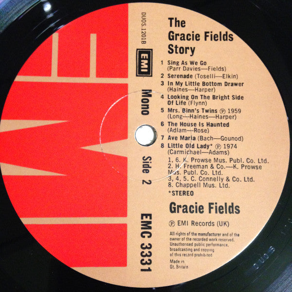 Gracie Fields : The Gracie Fields Story (2xLP, Comp, Mono, Ltd, RE, RP)