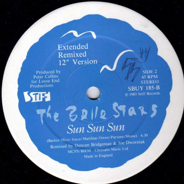 The Belle Stars : Indian Summer / Sun Sun Sun (12", Single)