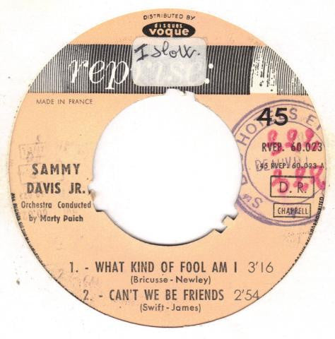 Sammy Davis Jr. : What Kind Of Fool Am I (Stop The World I Want To Get Off) (7", EP)