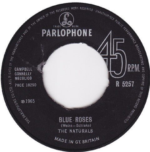 The Naturals (10) : Blue Roses / Shame On You (7")
