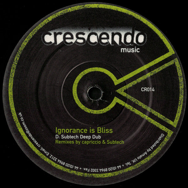 Colour Climax : Ignorance Is Bliss (2x12")