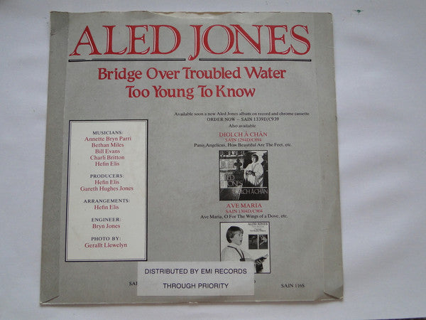 Aled Jones : Too Young To Know (7", Single)