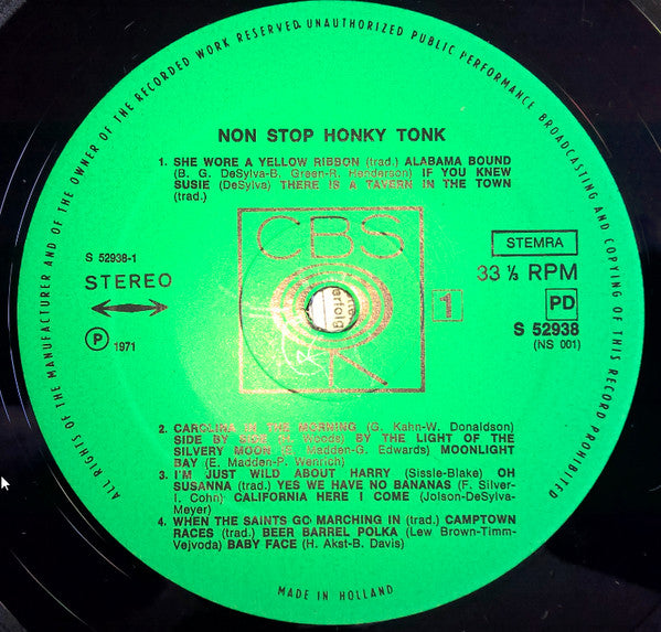 Unknown Artist : Non Stop Honky Tonk (LP)