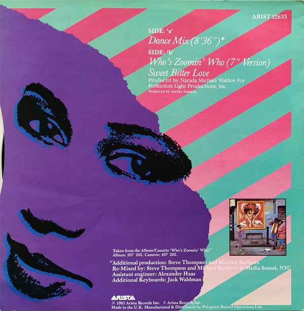 Aretha Franklin : Who's Zoomin' Who (12", Single)
