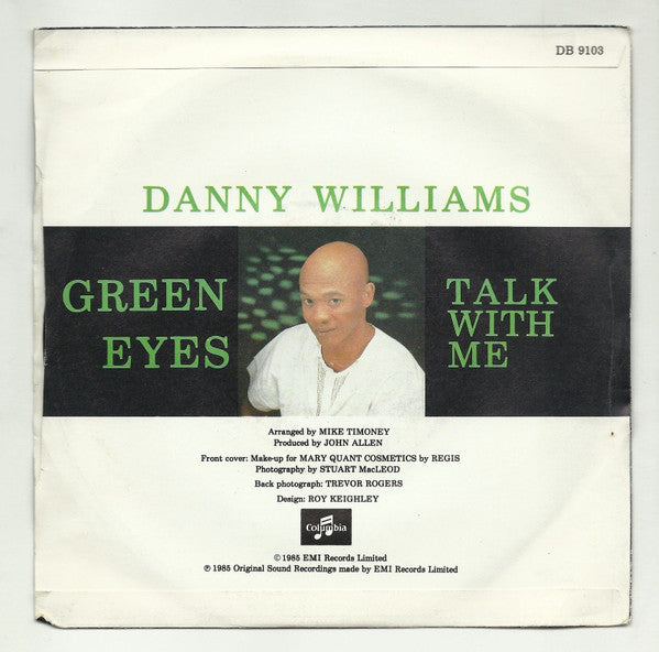 Danny Williams : Green Eyes (7", Single)