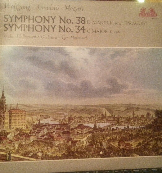 Wolfgang Amadeus Mozart : Kv 504 Symfonie No.38 - Kv 338 Symfonie No.34 (LP, Album)