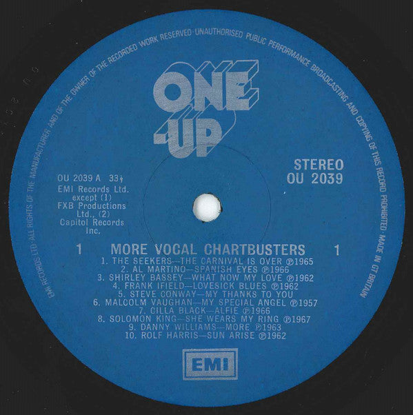 Various : 20 More Vocal Chartbusters (LP, Comp)