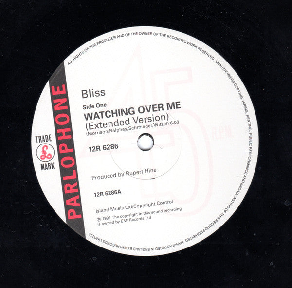 Bliss (10) : Watching Over Me (12", Single)