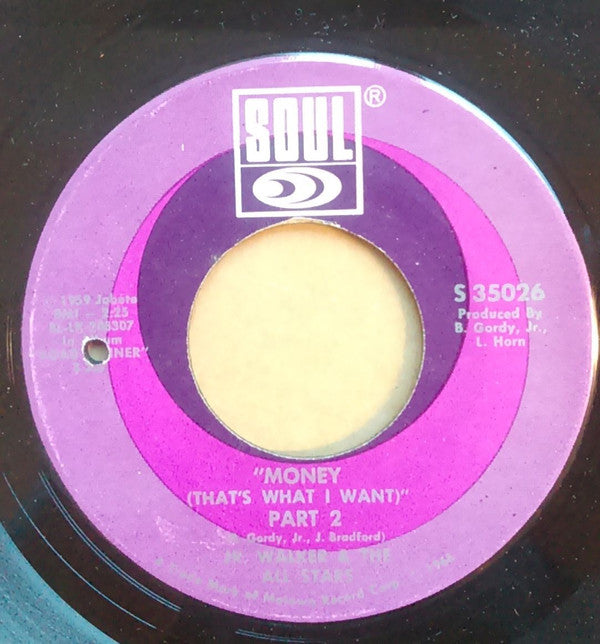 Junior Walker & The All Stars : Money (That's What I Want) (7")
