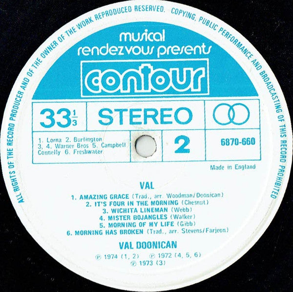 Val Doonican : Val (LP, Comp)