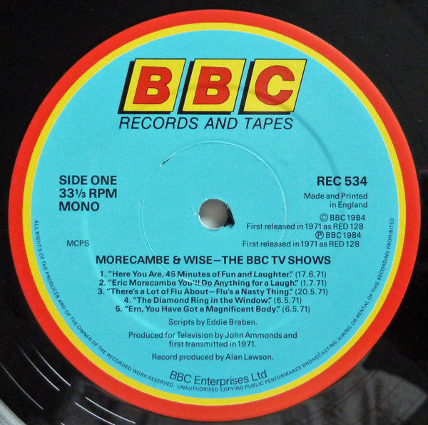 Morecambe & Wise : Morecambe And Wise - The BBC TV Shows (LP, RE)