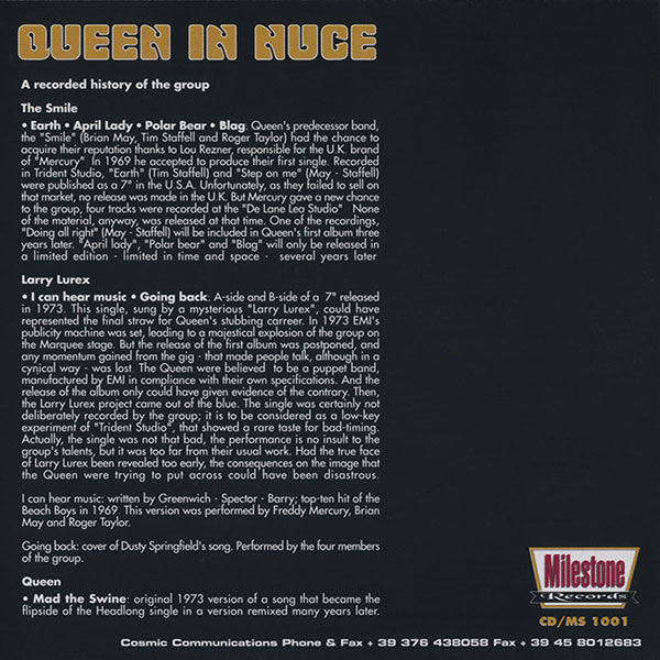 Queen : In Nuce (CD, Comp, Unofficial)