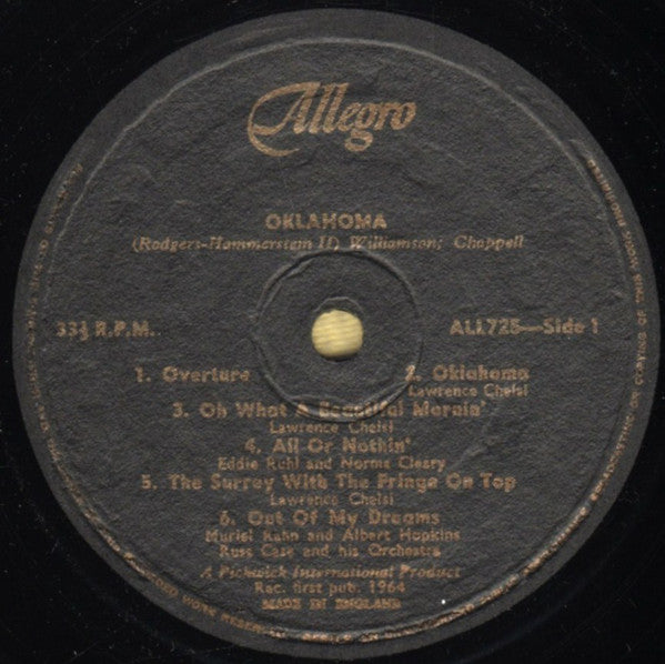 Various : Oklahoma! (LP, Album, Mono)