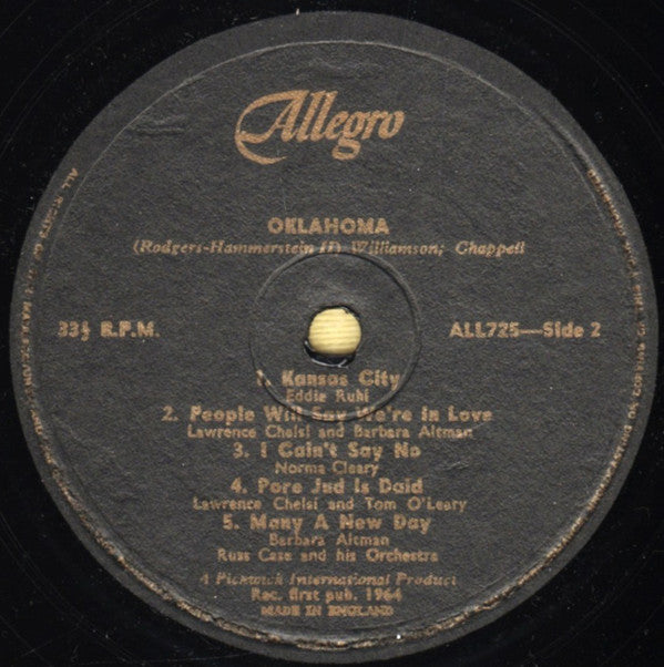 Various : Oklahoma! (LP, Album, Mono)