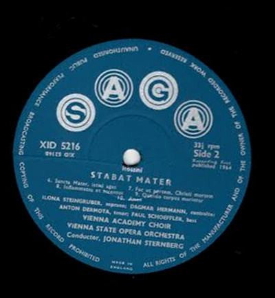Gioacchino Rossini, Orchester Der Wiener Staatsoper, Jonathan Sternberg, Wiener Akademie Kammerchor : Stabat Mater (LP)