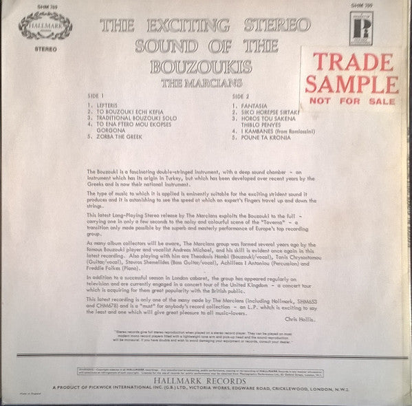 The Marcians : The Exciting Stereo Sound Of The Bouzoukis (LP, Album)