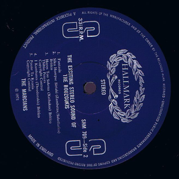 The Marcians : The Exciting Stereo Sound Of The Bouzoukis (LP, Album)