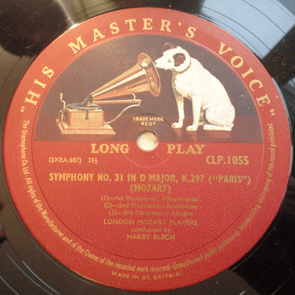 Joseph Haydn, Wolfgang Amadeus Mozart - Harry Blech Conducting The London Mozart Players : Symphony No. 104 In D Major "London" / Symphony No. 31 In D Major "Paris" (LP, Mono)
