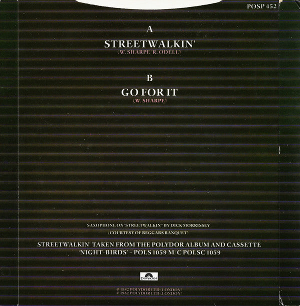 Shakatak : Streetwalkin' (7", Single)