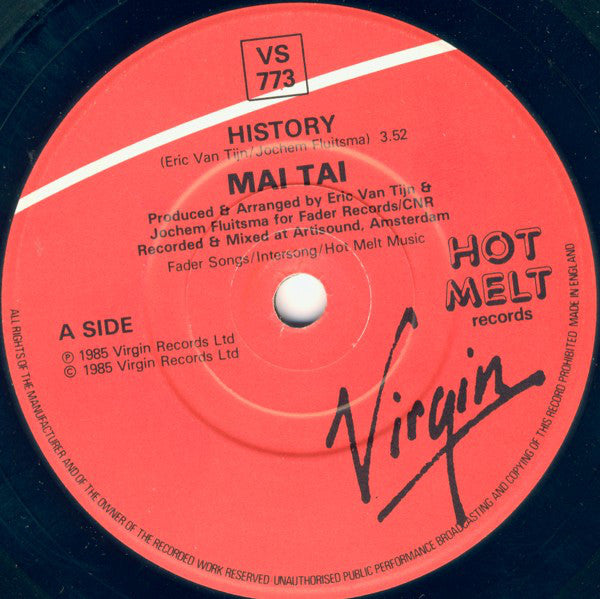 Mai Tai : History (7", Single, Sol)
