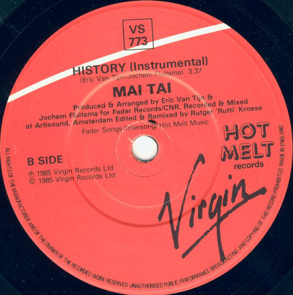 Mai Tai : History (7", Single, Sol)