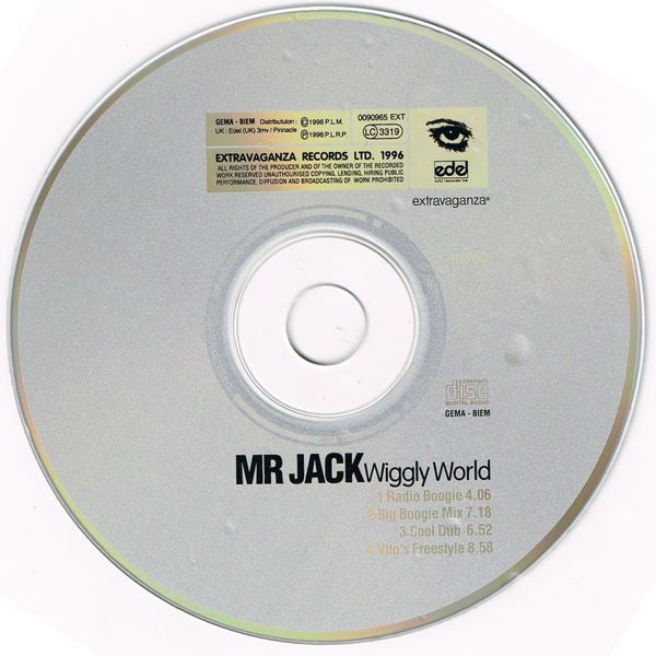 Mr. Jack : Wiggly World (CD, Single)