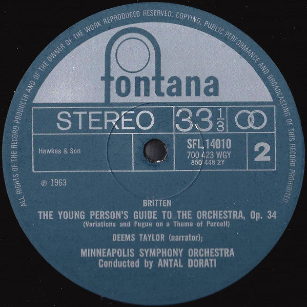 Pyotr Ilyich Tchaikovsky / Benjamin Britten - Deems Taylor, Minneapolis Symphony Orchestra, Antal Dorati : Fairy Tale Ballet Scenes / The Young Person's Guide To The Orchestra (LP, Comp, RE)