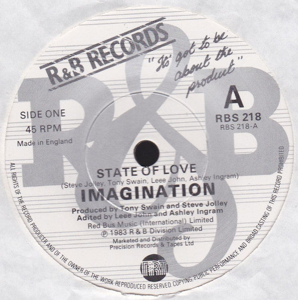 Imagination : State Of Love (7", Single)