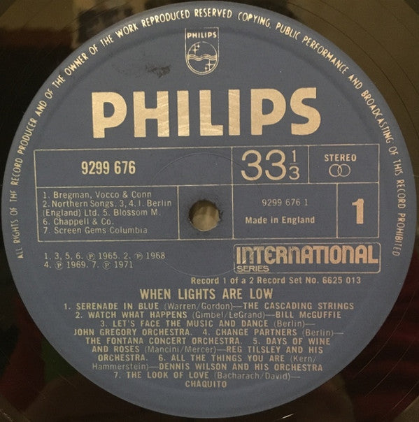 Various : When Lights Are Low (2xLP, Comp, Gat)