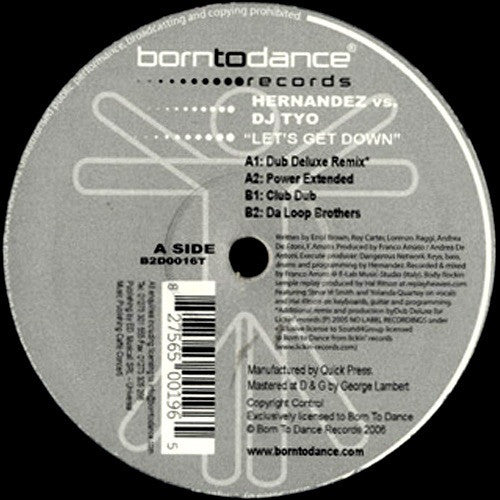 Hernandez vs. DJ Tyo : Let's Get Down (12")