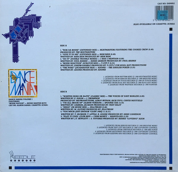 Various : Dance Mania Volume 2 (LP, Comp)