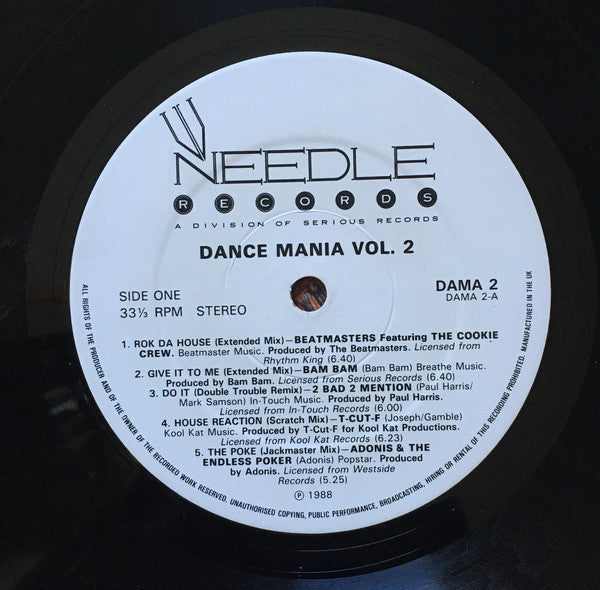 Various : Dance Mania Volume 2 (LP, Comp)